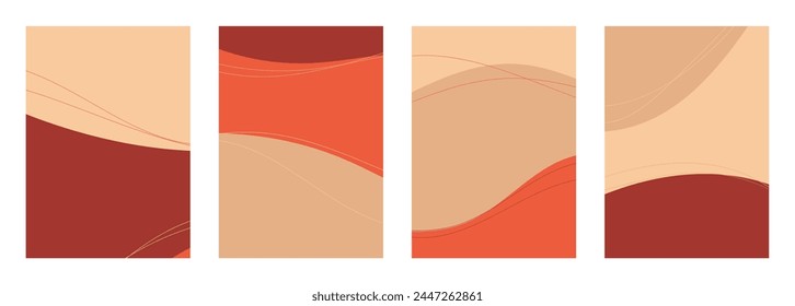 Fondo abstracto minimalista dibujado a mano. Ilustración vectorial.