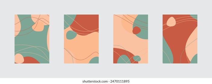 Fondo abstracto minimalista dibujado a mano. Ilustración vectorial.