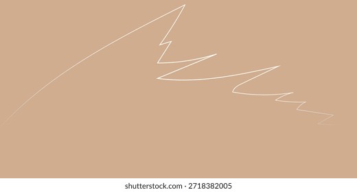 A minimalist abstract image featuring delicate, wavy lines in a light, ethereal tone, gracefully traversing a soft, warm beige background.