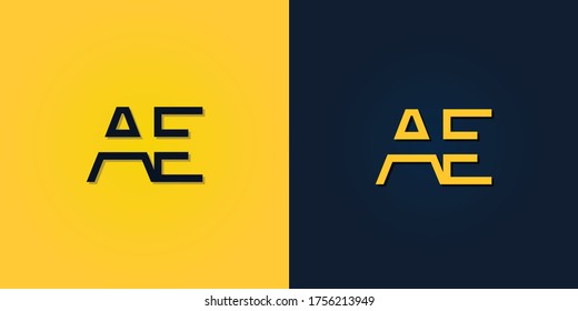 Resumen minimalista Letra inicial logotipo AA.
