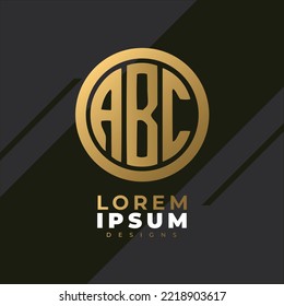 Minimalist Abstract Initial letter ABC logo. This logo incorporate with abstract letter Logo ABC.