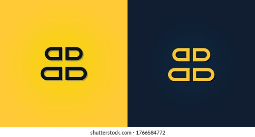 Minimalist Abstract Initial letter BB logo. This logo incorporate with abstract letter in the creative way. It will be suitable for which company or brand name start those initial.