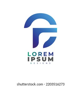 Resumen minimalista Letra inicial logotipo CR o logotipo RC. Este logotipo incorpora con letra abstracta de forma creativa.Será adecuado para qué empresa o nombre de marca empiezan esos iniciales.