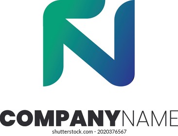 Minimalist Abstract Initial letter FN logo. This logo incorporate with abstract letter in the creative way.It will be suitable for which company or brand name start those initial.