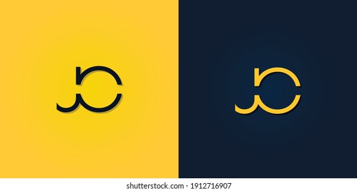 minimalist-abstract-initial-letter-jo-logo-stock-vector-royalty-free-1912716907-shutterstock