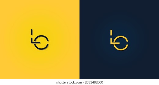 Minimalist Abstract Initial letter LO logo. This logo incorporate with abstract letter in the creative way.It will be suitable for which company or brand name start those initial.