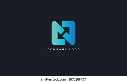 Minimalist Abstract Initial letter N  logo. This logo incorporate with abstract letter in the creative way. It will be suitable for which company or brand name start those initial.