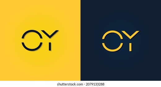 Minimalist Abstract Initial letter OZ logo. This logo incorporate with abstract letter in the creative way.It will be suitable for which company or brand name start those initial.