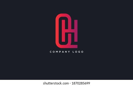 Resumen minimalista Letra inicial QH, logotipo de HQ. Este logotipo incorpora con letra abstracta de forma creativa.Será adecuado para qué empresa o nombre de marca empiezan esos iniciales.