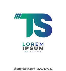 Minimalist Abstract Initial letter TS logo. This logo incorporate with abstract letter in the creative way.It will be suitable for which company or brand name start those initial.