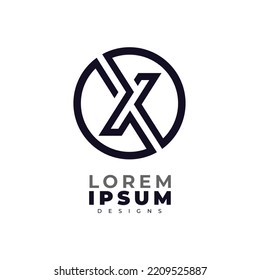 Minimalist Abstract Initial letter X logo. This logo incorporate with abstract letter in the creative way.It will be suitable for which company or brand name start those initial.