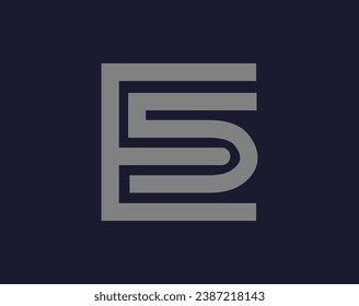 Minimalist abstract initial letters logo. This icon incorporate with two abstract letters and rectangle in the creative way. This is  editable and easy to 
custom for brand name start those initial.