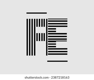 Minimalist abstract initial letters logo. This icon incorporate with two abstract letters and rectangle in the creative way. This is  editable and easy to 
custom for brand name start those initial.