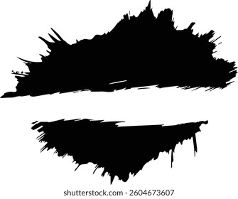 Minimalist Abstract Ink Brushstroke - Perfect for Digital Artwork and Branding