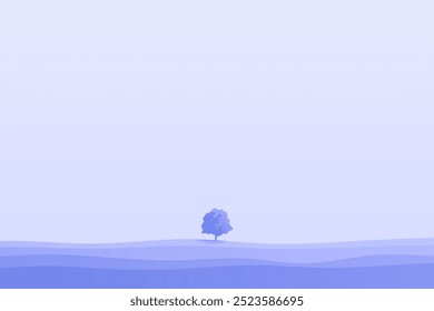 Minimalist abstract landscape poster. Nature wall decor.  Mountain background. Abstract art wallpaper for prints, art decoration, wall arts and canvas prints. Vector illustration