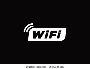 Minimalist and abstract letter Wifi logo template