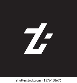 Minimalist abstract letter ZA, ZI, TA, TI logo. This logo icon incorporate with two abstract shape in the creative way. - Vektorgrafik