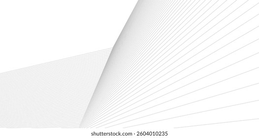 Minimalist Abstract Line Art - Geometric Architecture and Futuristic Design - Vector Illustration