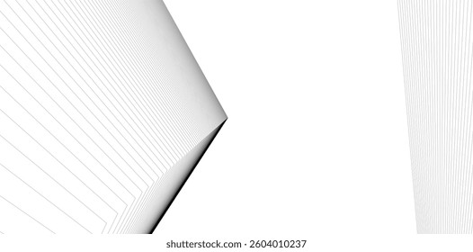 Minimalist Abstract Line Art - Geometric Architecture and Futuristic Design - Vector Illustration