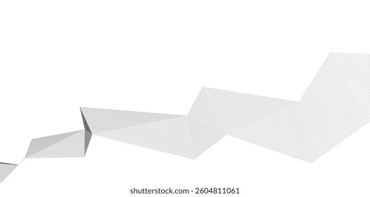 Minimalist Abstract Line Art - Geometric Architecture and Futuristic Design - Vector Illustration