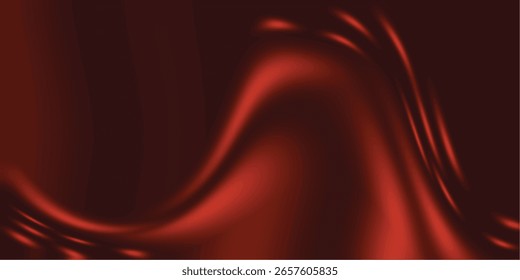 Fondo líquido abstracto minimalista. Malla degradada roja. Ilustración vectorial