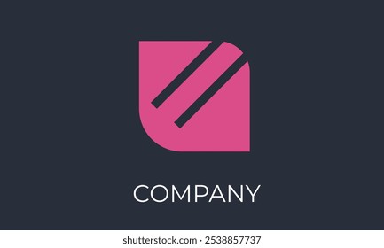 Minimalist abstract logo design featuring clean lines and geometric shapes, ideal for branding, business identity, and modern visual appeal. Perfect for startups, tech companies, creative agencies,