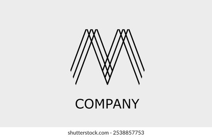 Minimalist abstract logo design featuring clean lines and geometric shapes, ideal for branding, business identity, and modern visual appeal. Perfect for startups, tech companies, creative agencies,