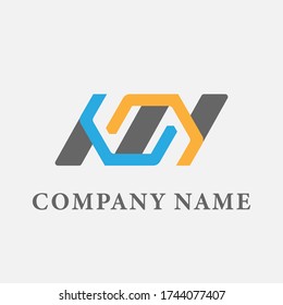 Plantilla de logotipo abstracto minimalista. diseños modernos para sitios web, identidad de marca corporativa, etc ilustración vectorial