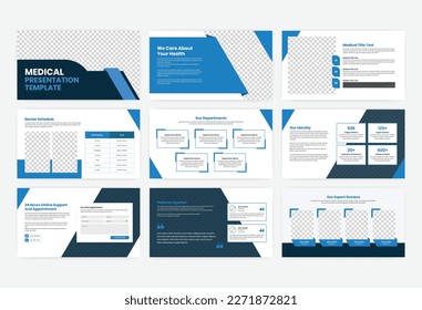 Minimalist abstract medical and hospital presentation template