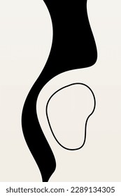 Resumen minimalista Decoración De Arte De Paredes Neutrales. Decoración de pared minimalista imprimible