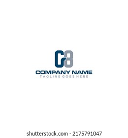 Minimalist abstract number eight emblem for modern business identity