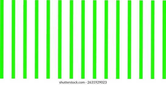 A minimalist abstract pattern featuring evenly spaced vertical green stripes on a clean white background. Ideal for backgrounds, textures, modern designs, and creative digital artwork projects.