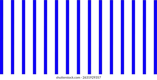 A minimalist abstract pattern featuring evenly spaced vertical blue stripes on a clean white background. Ideal for backgrounds, textures, modern designs, and creative digital artwork projects.