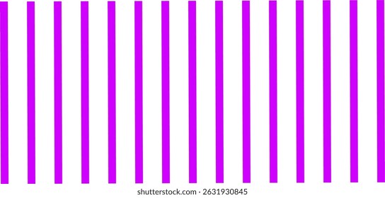 A minimalist abstract pattern featuring evenly spaced vertical purple stripes on a clean white background. Ideal for backgrounds, textures, modern designs, and creative digital artwork projects.