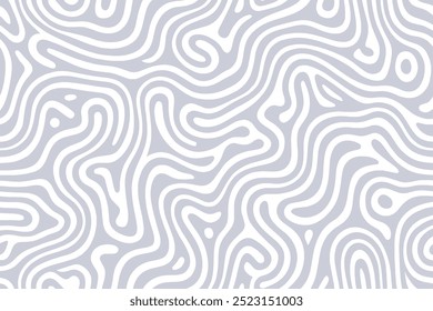 A minimalist abstract pattern featuring a series of intertwining white lines on a light gray background
