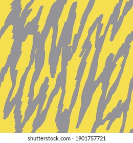 Minimalist abstract pattern in vector. Abstraction in grey and yellow colors. For wallpaper, textile, wrapping paper.