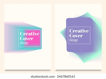 Minimalist abstract posters and wall art featuring colorful geometric shapes. Modern design for presentations, home decor, websites, banners and covers