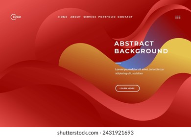 Minimalist Abstract Red Background Graphic for Trendy Web Design Projects