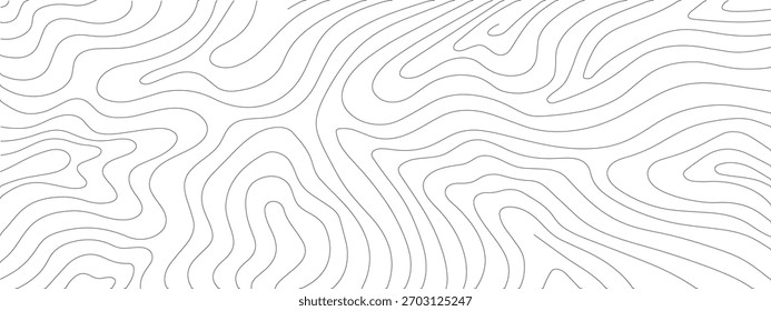 A minimalist abstract representation of topographic lines, creating a sense of depth and terrain on a white background.
