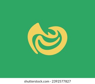 Minimalist Abstract Rhino Head Logo