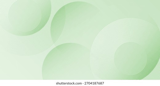 Fondo Abstractas suave abstracto minimalista en tonos verdes y blancos degradados con círculos. Estilo de efecto de círculo geométrico, fondo abstracto. eps10