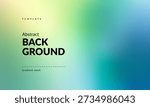 Minimalist Abstract Soft Pastel Gradient Background. Calming Smooth Light Green to Blue Color Transition. Modern Backdrop for Branding, Web Design, Packaging, Covers, Ad Banners, Presentations, Posters, Digital Art or Graphics. Vector image.