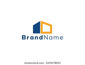 Minimalist abstract storage logo template 