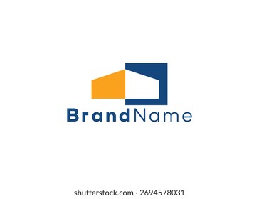Minimalist abstract storage logo template 