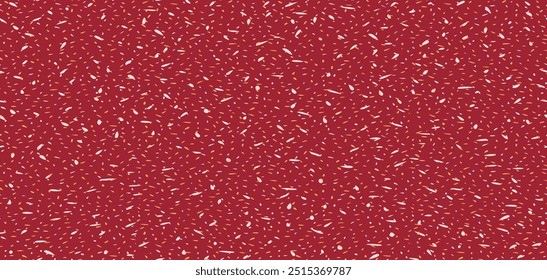 Minimalist abstract tiny spotted seamless pattern. Simple brown background with dots, drops, spots, circles, snowflakes. Vector hand drawing forms ornament texture 