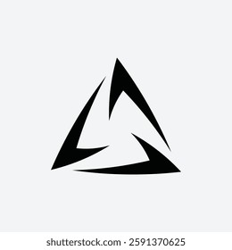Minimalist Abstract Triangle Logo Design 