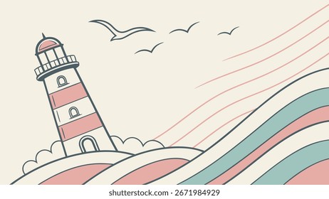 Plano de fundo abstrato minimalista do vetor com ondas de gradiente