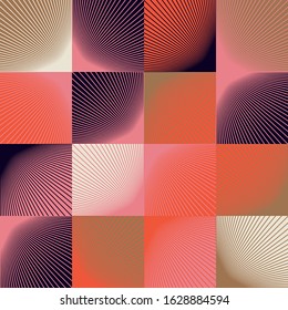 Minimalist abstract vector pattern design made with simple geometric linear graphics. Great for backgrounds and textures, web design, poster art, branding elements, textile and fabric prints.
