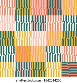 Minimalist abstract vector pattern design made with simple geometric linear graphics. Great for backgrounds and textures, web design, poster art, branding elements, textile and fabric prints.