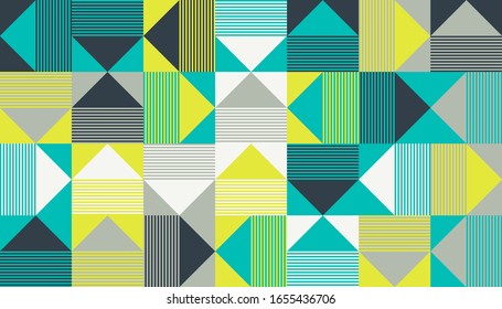 Minimalist abstract vector pattern design made with simple geometric linear graphics. Great for backgrounds and textures, web design, poster art, branding elements, textile and fabric prints.